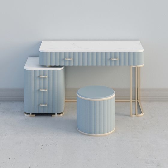 Elegant Vanity Set 3D model for Modern Spaces