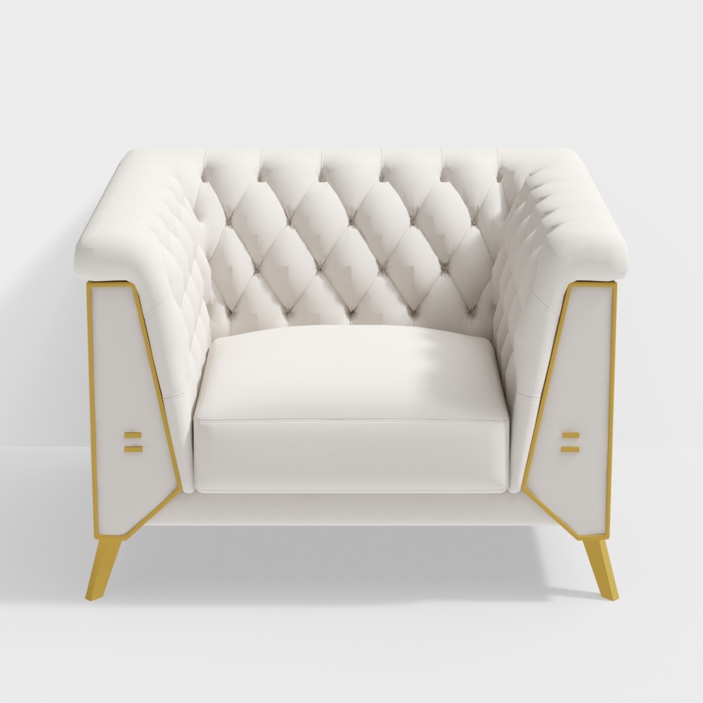 light luxury Italian light luxury single seat sofa 144345779