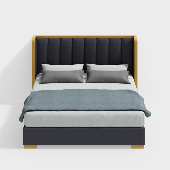 Urban Elegance 3D model Bed