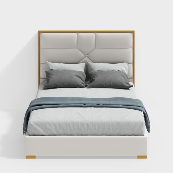 Urban Elegance Bed 3D model