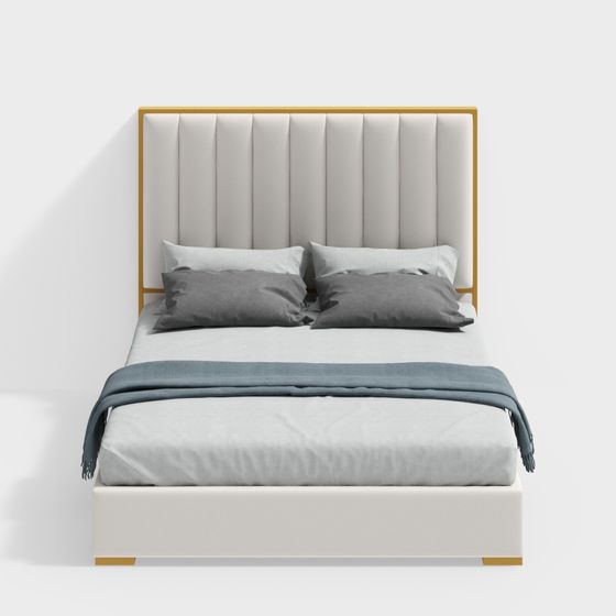 YoujiaMiao ライトラグジュアリーダブルベッドBLN-006