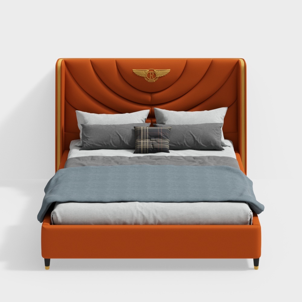 YoujiaMiao with light luxury double bed BLN-089