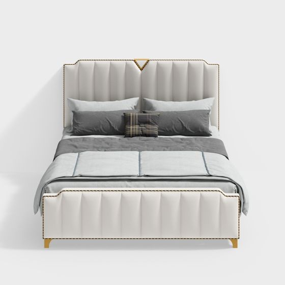 YoujiaMiao เตียงคู่หรูหราเบา BLN-019