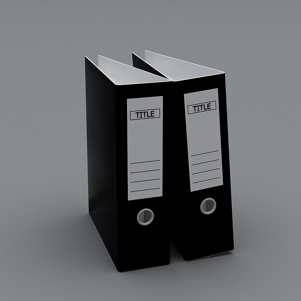 Stylish Low-Poly 3D Model Folder