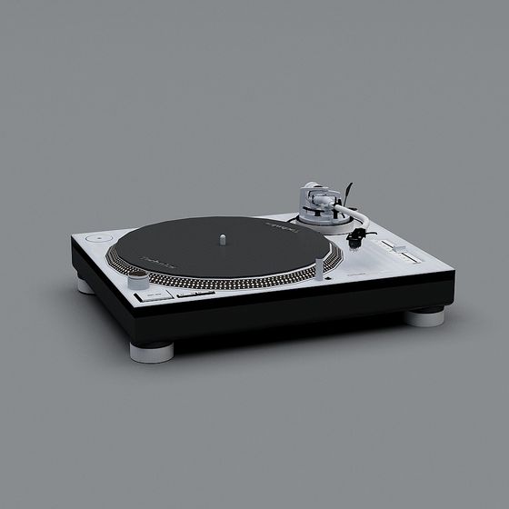 Dynamic DJ Turntable 3D model