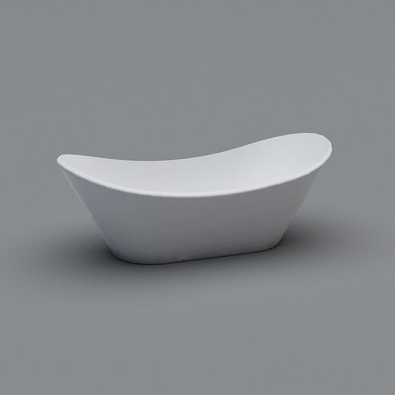 Streamlined Bathtub 3D model