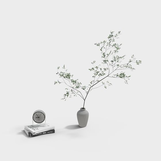 Natural Harmony 3D model - Lush Green Plant Design