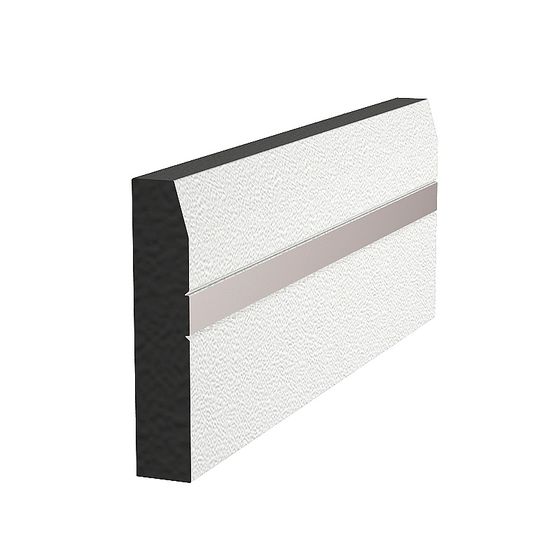 Sleek Black Skirting Line 3D Model for Elegant Spaces