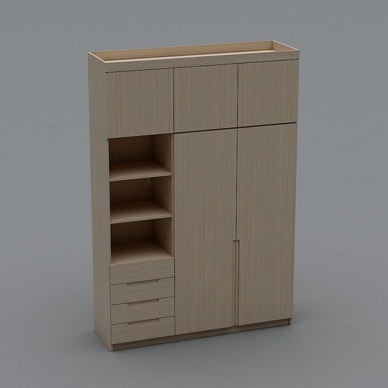 Simple and Practical Storage Cabinet 3D model
