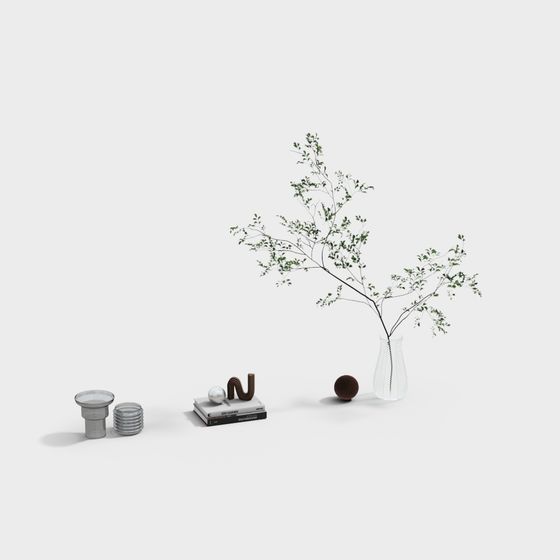 Nature's Rhythm Low-Poly 3D Model for Creative Projects