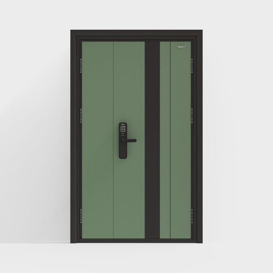 Stylish Minimalist Door 3D model for Various Applications