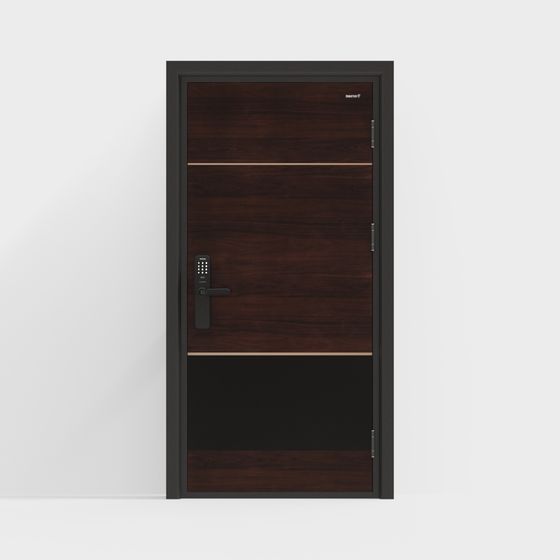 Stylish Modern Door 3D Model for Urban Spaces