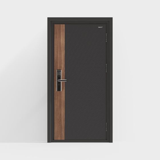 Futuristic Low-Poly Door 3D model