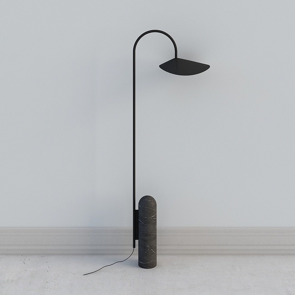Elegant Modern Minimalist Floor Lamp 3D model