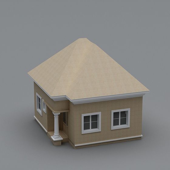 Charming Cozy Cottage 3D Model