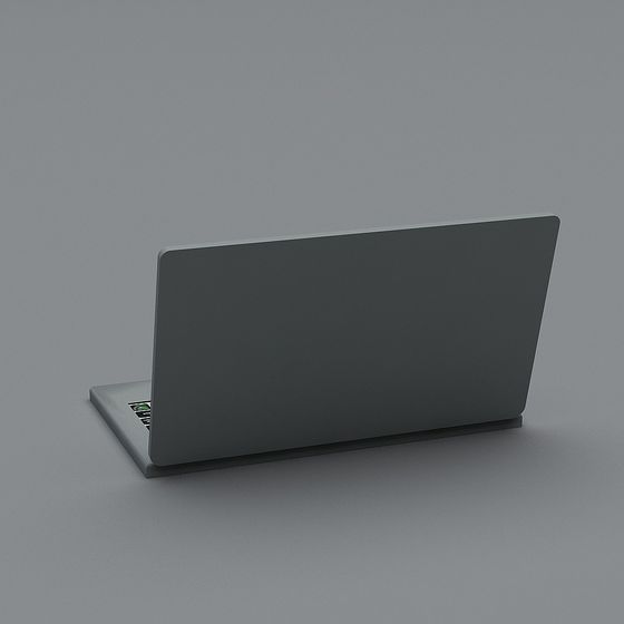 Modern Low-Poly Laptop 3D model