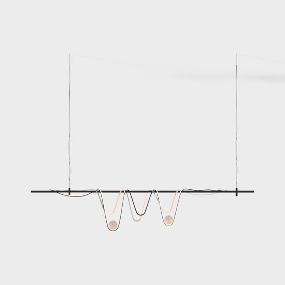Suspended Art Light 3D model