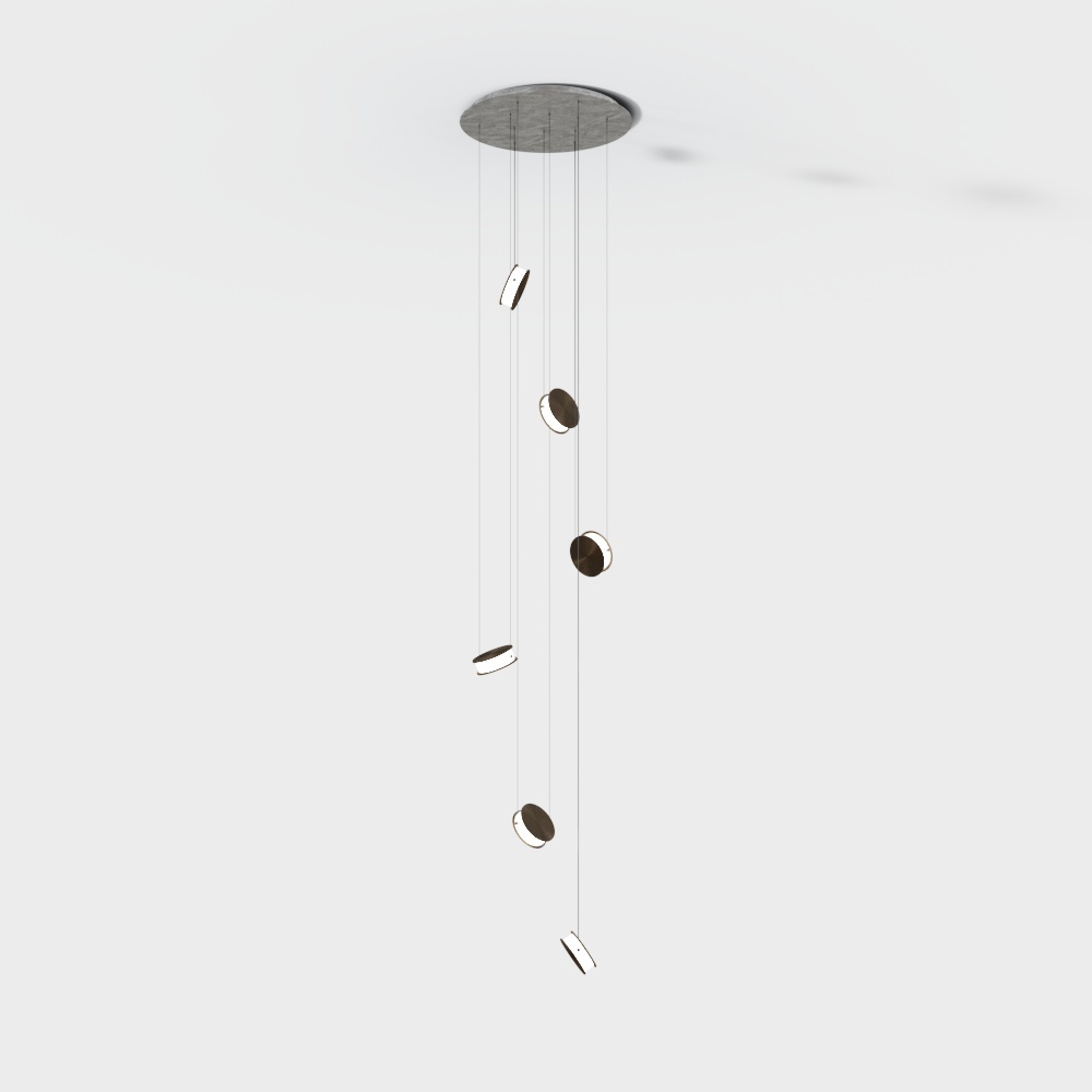 Elegant Low-Poly Hanging Light 3D model