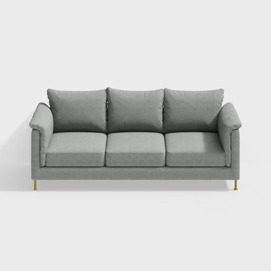 Urban Comfort 3D Model Sofa for Modern Interiors