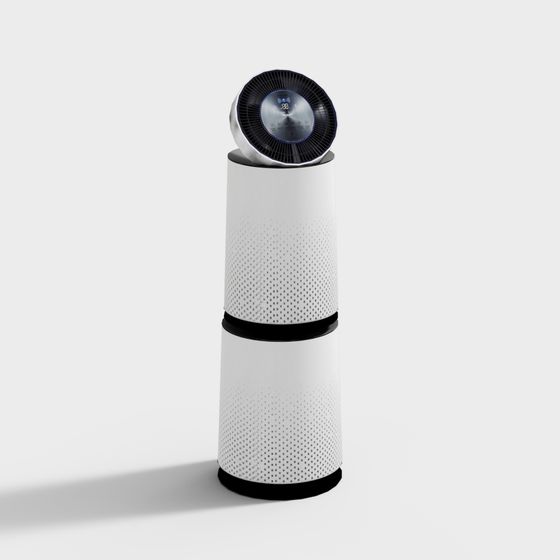 Sleek Air Purifier 3D Model Design