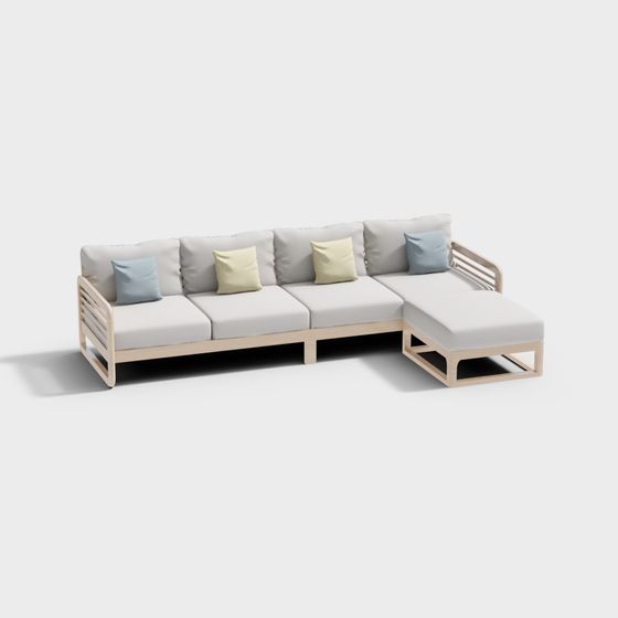 Urban Comfort Sofa 3D model
