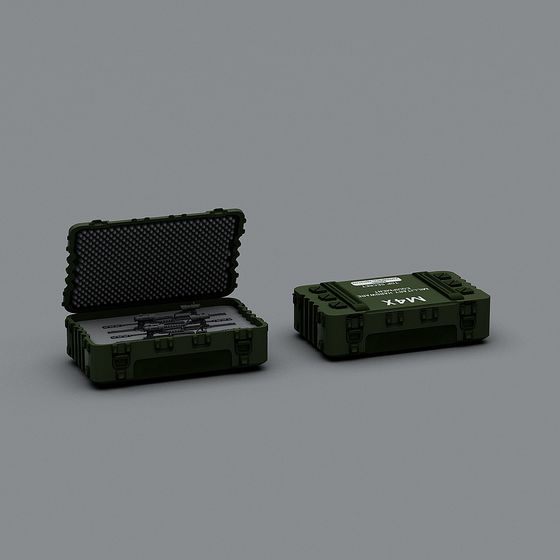 Futuristic Military Weapon Box 3D model
