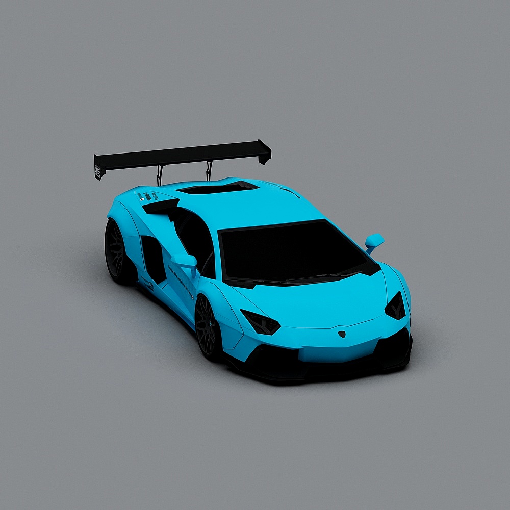 Neon Steed Futuristic Sports Car 3D model
