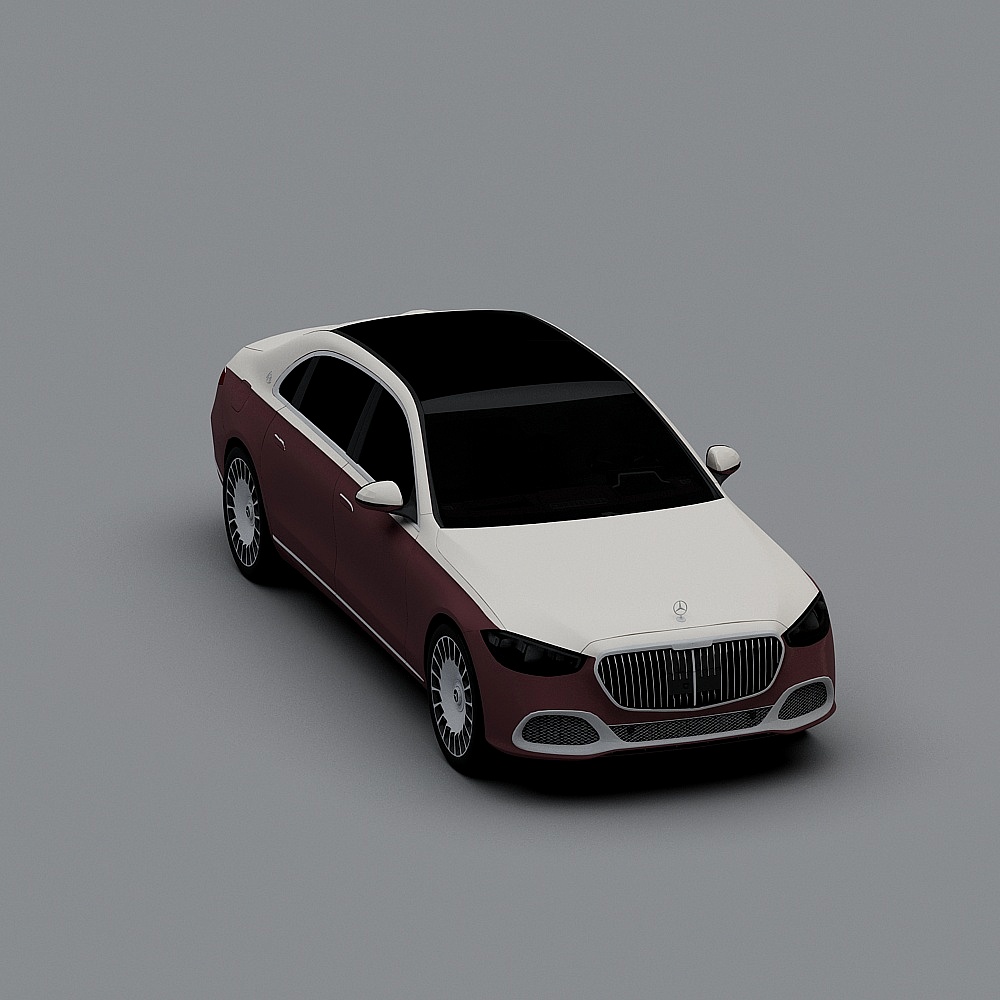 Luxurious Low-Polygon Car 3D model