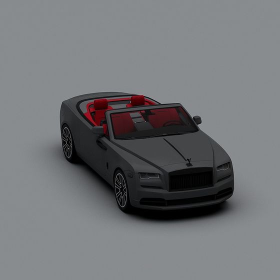 Elegant Wings Convertible Car 3D Model