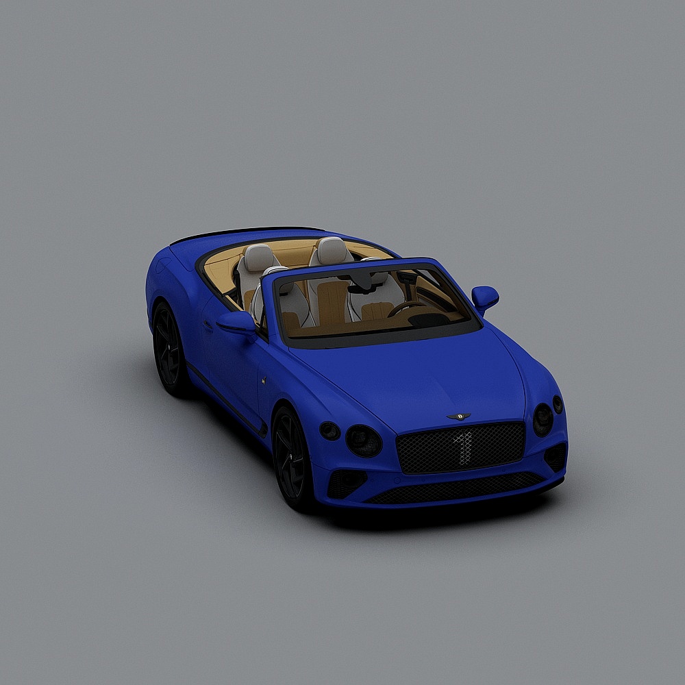 Bentley Continental GT Convertible 3D Model