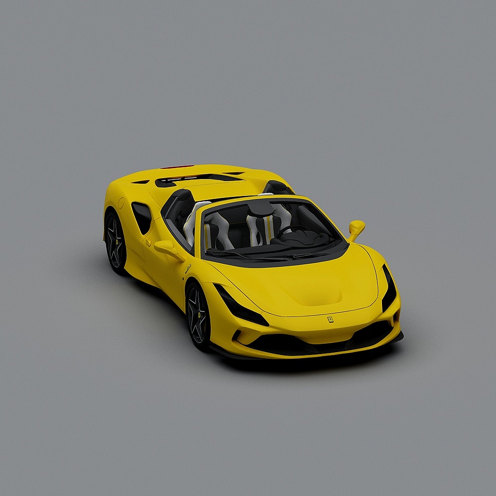 Stunning Low-Poly High-Detail Sports Car 3D model
