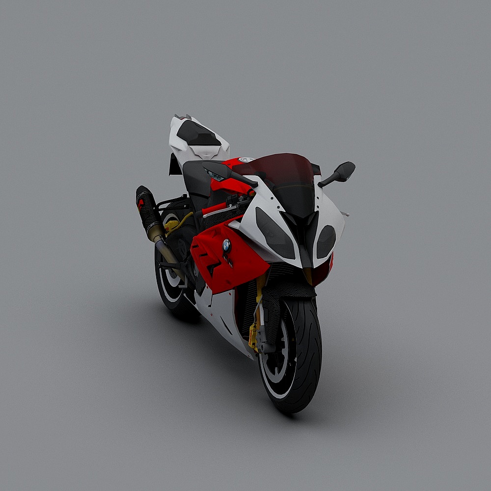Speedster Low-Poly 3D Motorcycle Model