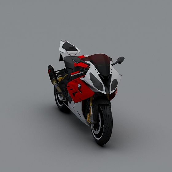 Speedster Low-Poly 3D Motorcycle Model