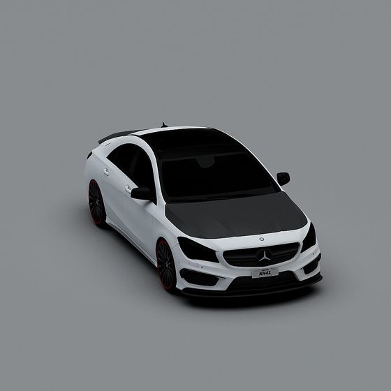 Urban Sports Car Low-Poly 3D model