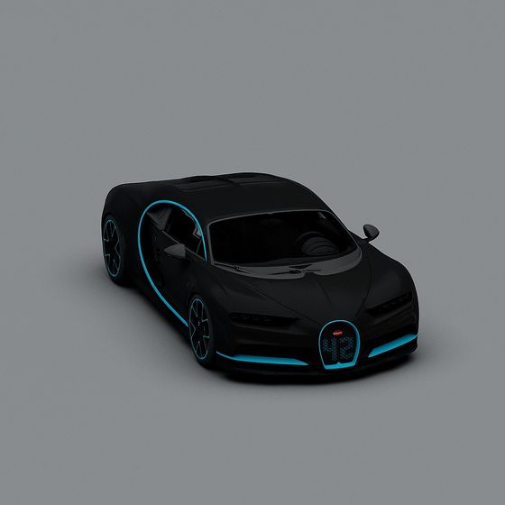 疾风之翼 Black Super Car 3D model