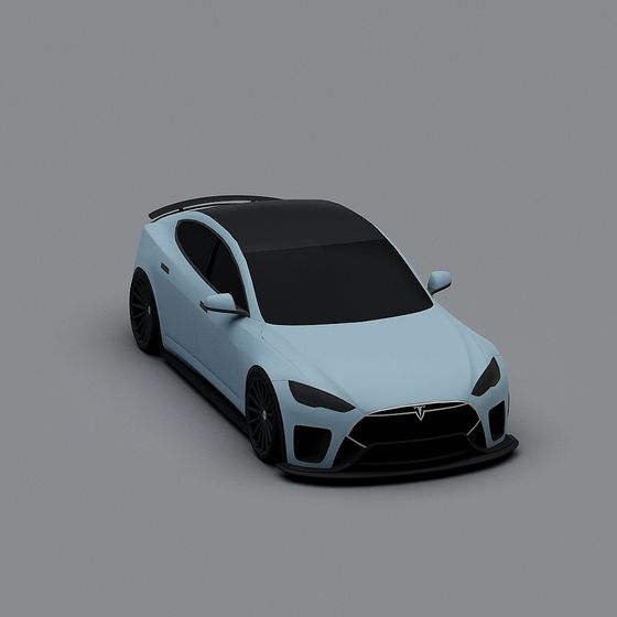 Urban Racer Low Polygon Car 3D model