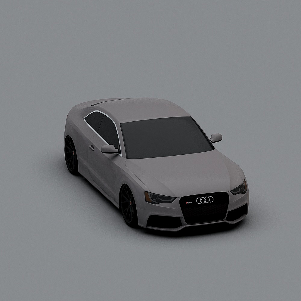 Realistic Audi RS5 3D model for Designers