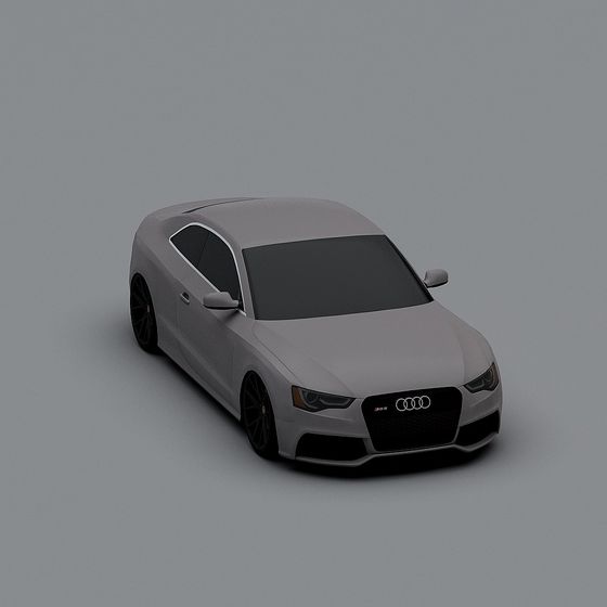 Realistic Audi RS5 3D model for Designers