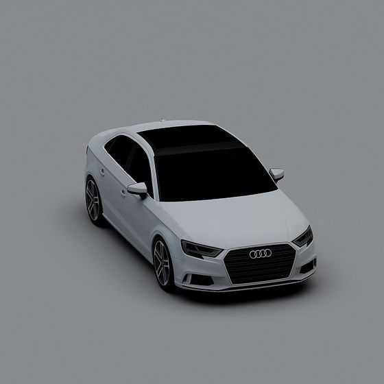 Stylish Audi A4 3D Model for Urban Environments