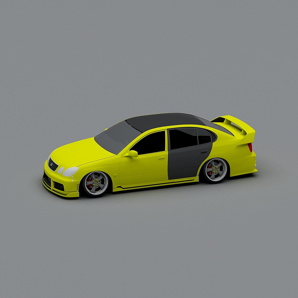 Vibrant Speedster 3D Model for Creative Projects