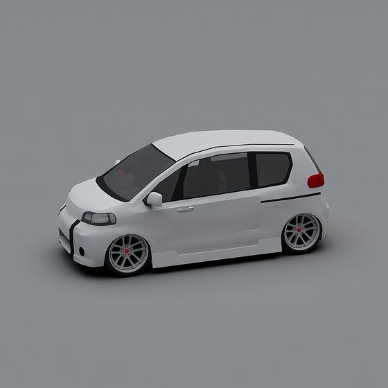 Urban Commuter 3D Model - Modern Low-Poly Design