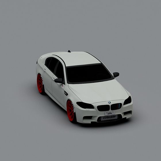 Low-Polygon High-Detail Sports Car 3D Model