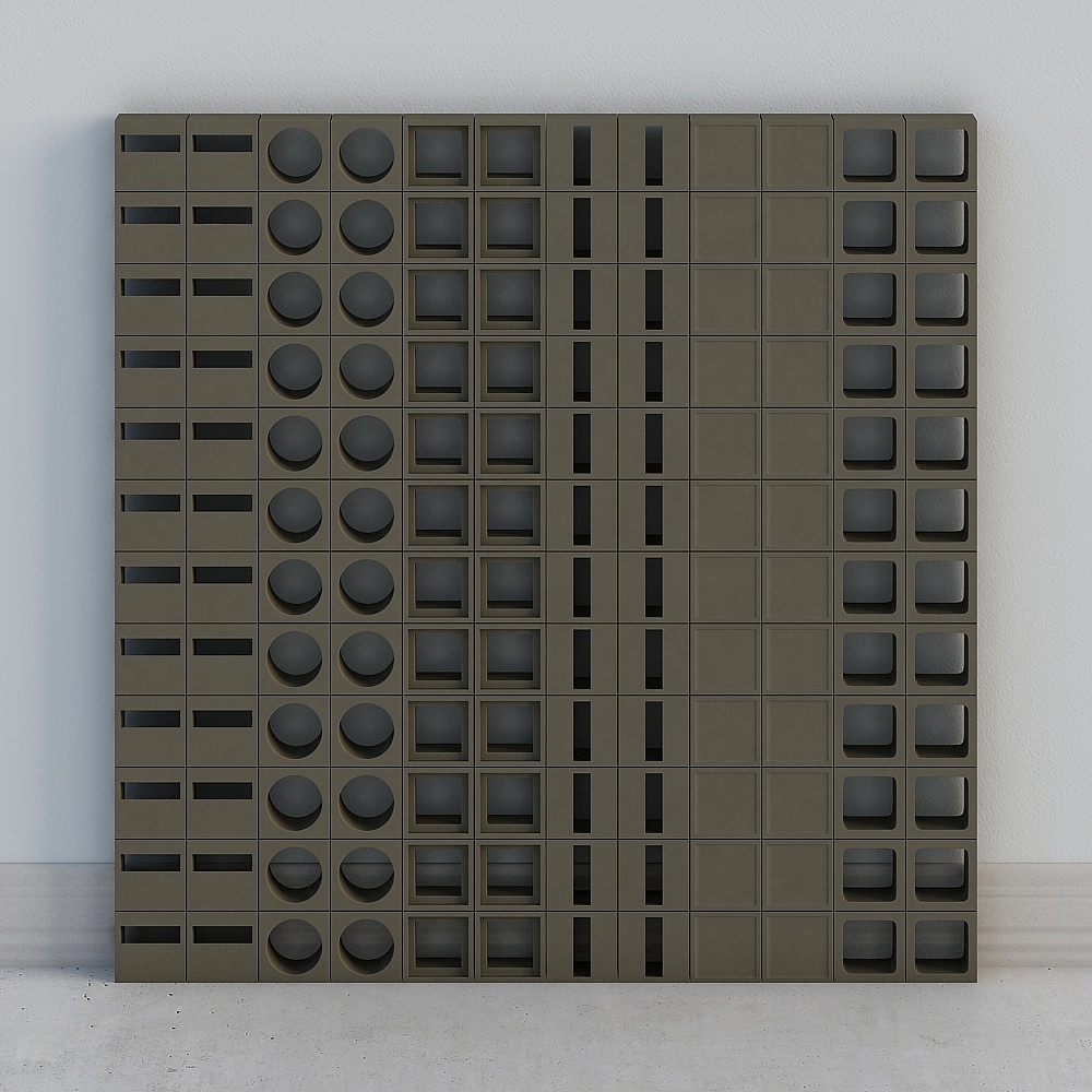 Decorative Concrete Block Wall,Square concrete block pattern,  concrete wall background