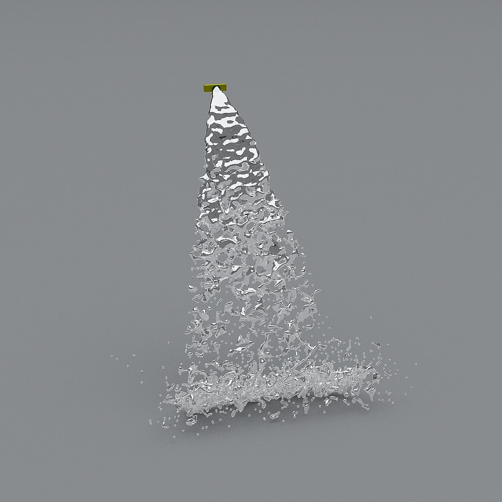 Crystal Waterfall 3D model