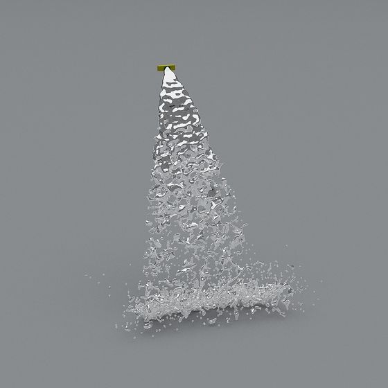 Crystal Waterfall 3D model