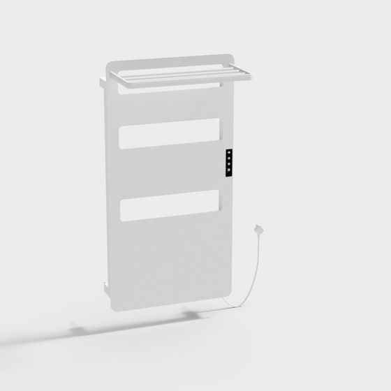 Stylish Heated Towel Rack 3D model for Modern Interiors
