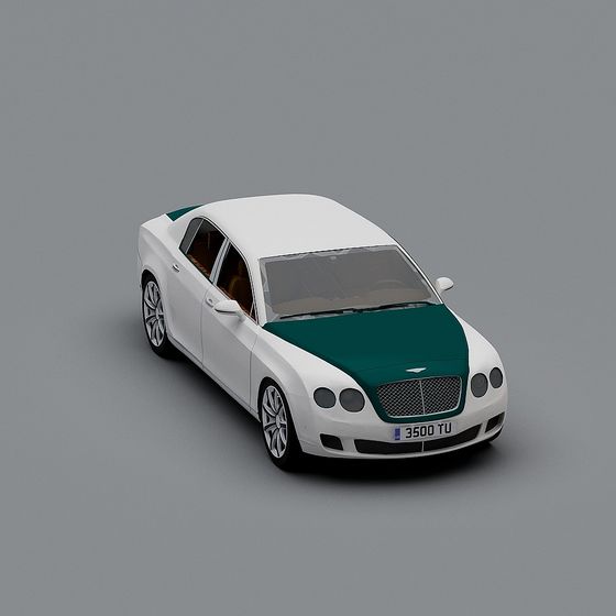 Bentley Flying Spur Low Poly 3D model
