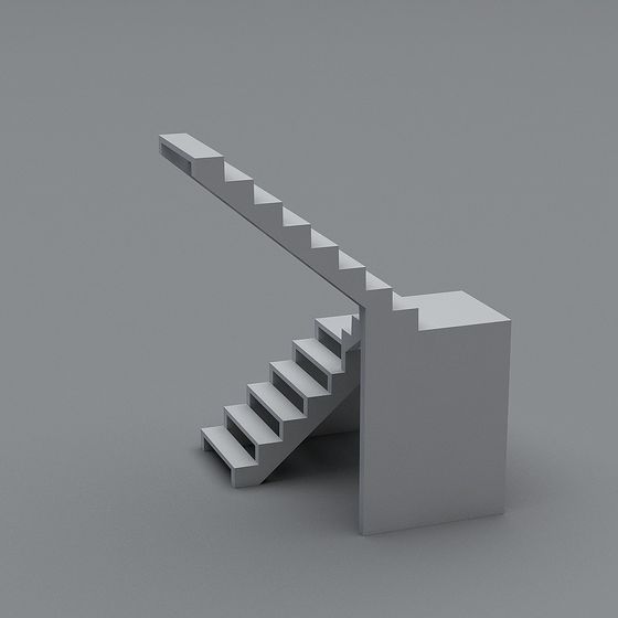 Minimalist Modern Staircase 3D model