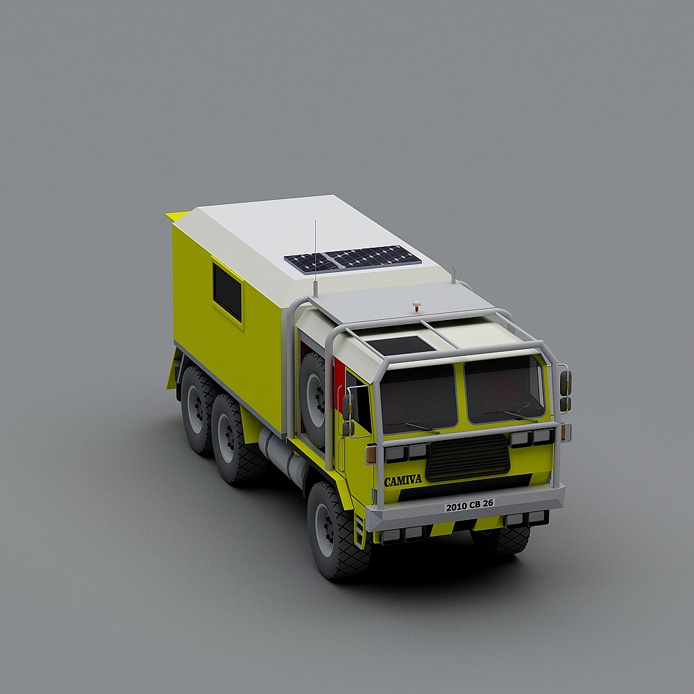 Vibrant 3D Model Truck - The Explorer