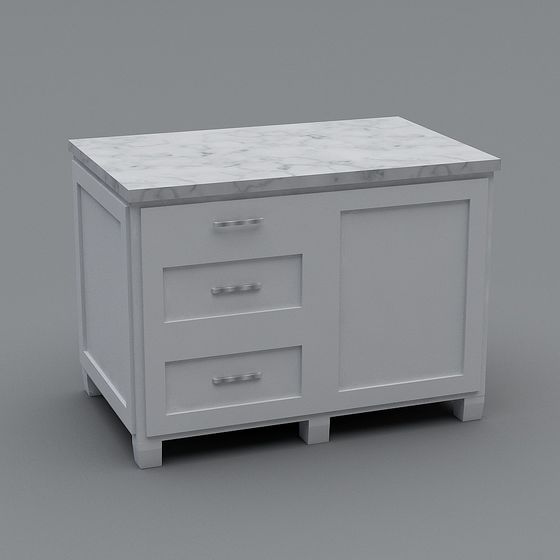 Urban Minimalist Cabinet 3D model
